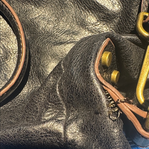 Hobo International Sheila Handbag Satchel Purse Black Leather Large Purse - Picture 10 of 10